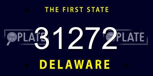 31272 Delaware License Plate