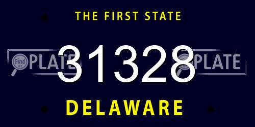 31328 Delaware License Plate