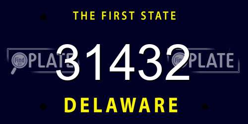 31432 Delaware License Plate