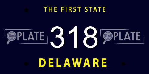 318 Delaware License Plate