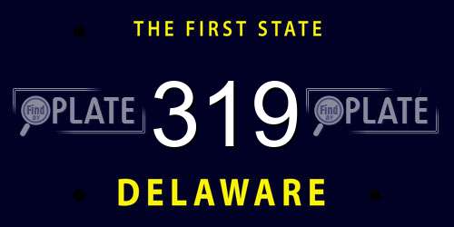 319 Delaware License Plate