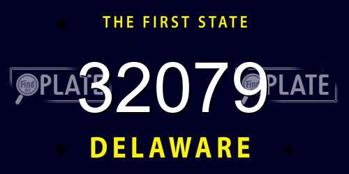 32079 Delaware License Plate