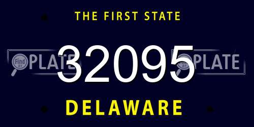32095 Delaware License Plate