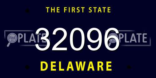 32096 Delaware License Plate