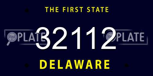 32112 Delaware License Plate