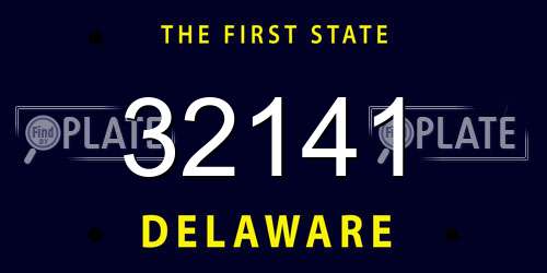 32141 Delaware License Plate