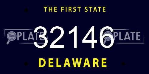 32146 Delaware License Plate