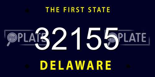 32155 Delaware License Plate