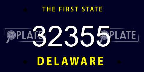 32355 Delaware License Plate