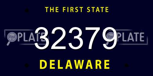 32379 Delaware License Plate