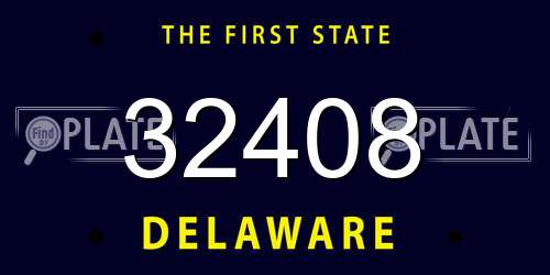 32408 Delaware License Plate