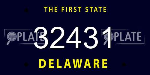 32431 Delaware License Plate