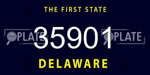 35901 Delaware License Plate