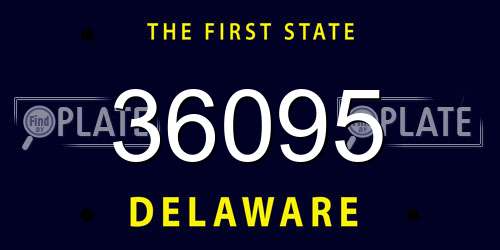 36095 Delaware License Plate