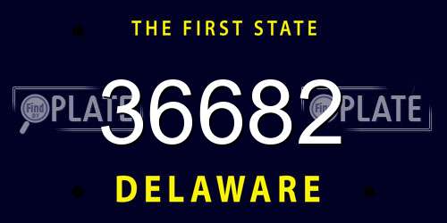 36682 Delaware License Plate
