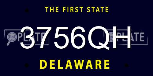 3756QH Delaware License Plate