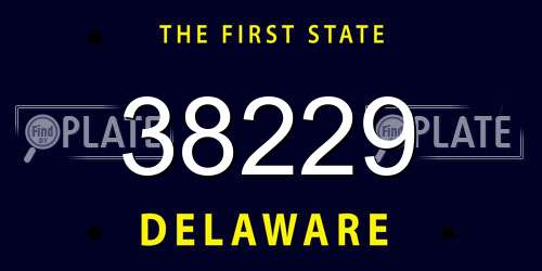 38229 Delaware License Plate