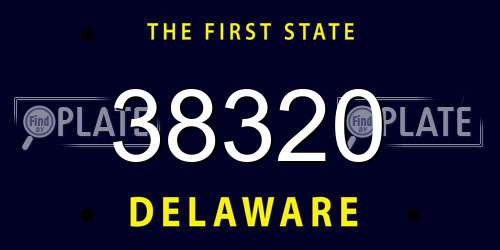 38320 Delaware License Plate