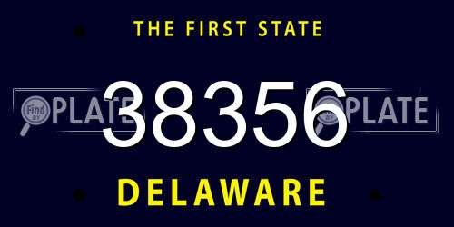 38356 Delaware License Plate