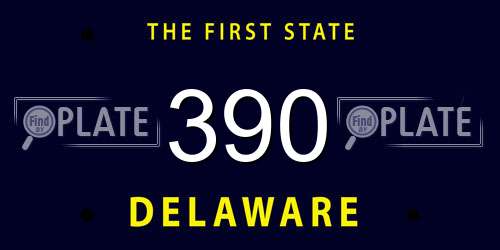390 Delaware License Plate