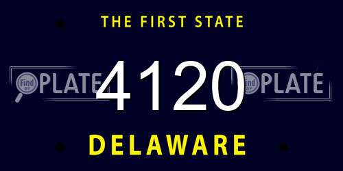 4120 Delaware License Plate