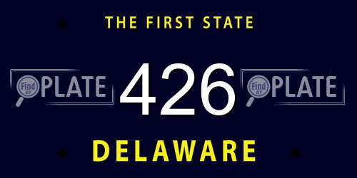 426 Delaware License Plate