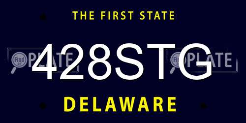 428STG Delaware License Plate