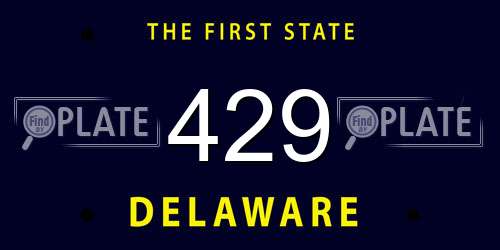 429 Delaware License Plate