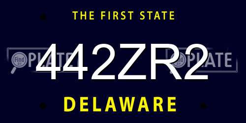 442ZR2 Delaware License Plate