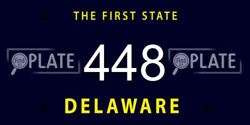 448 Delaware License Plate