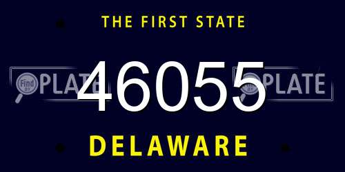 46055 Delaware License Plate
