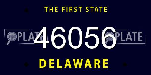 46056 Delaware License Plate