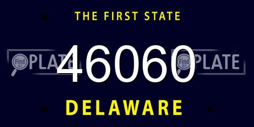 46060 Delaware License Plate