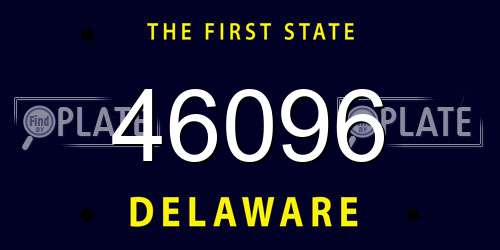 46096 Delaware License Plate