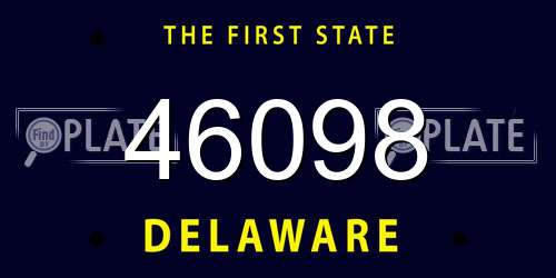 46098 Delaware License Plate