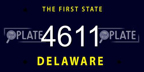 4611 Delaware License Plate