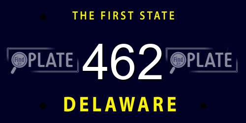 462 Delaware License Plate