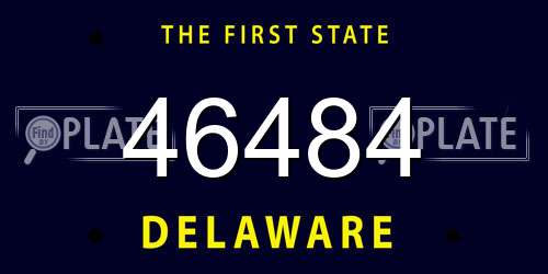 46484 Delaware License Plate