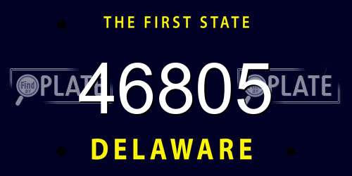 46805 Delaware License Plate