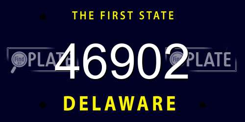 46902 Delaware License Plate