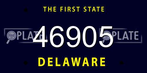 46905 Delaware License Plate