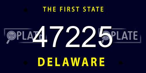 47225 Delaware License Plate