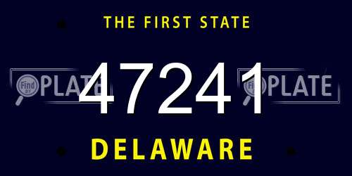 47241 Delaware License Plate