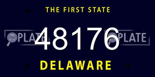 48176 Delaware License Plate