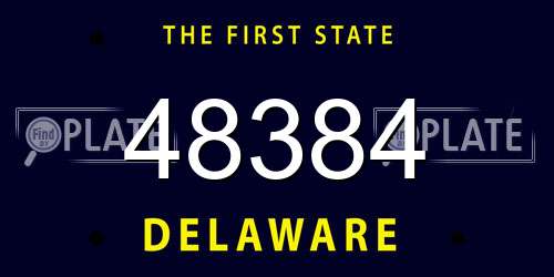 48384 Delaware License Plate