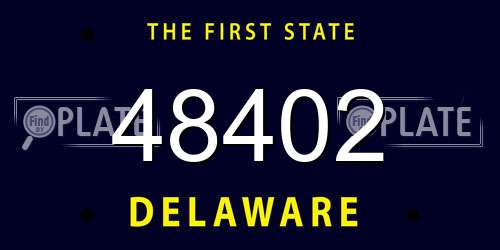 48402 Delaware License Plate