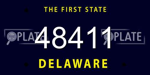 48411 Delaware License Plate