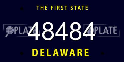 48484 Delaware License Plate