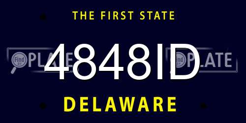 4848ID Delaware License Plate
