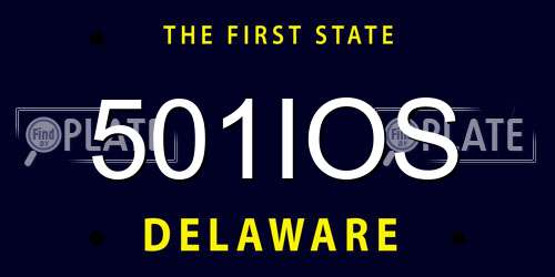 501IOS Delaware License Plate